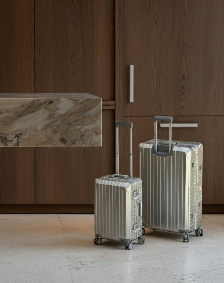 Check-in koffer - Aluminium Silver