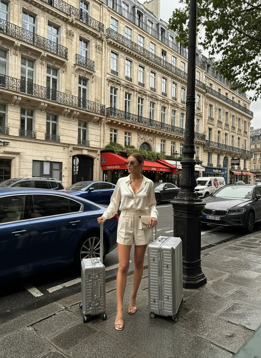 Check-in koffer - Aluminium Silver